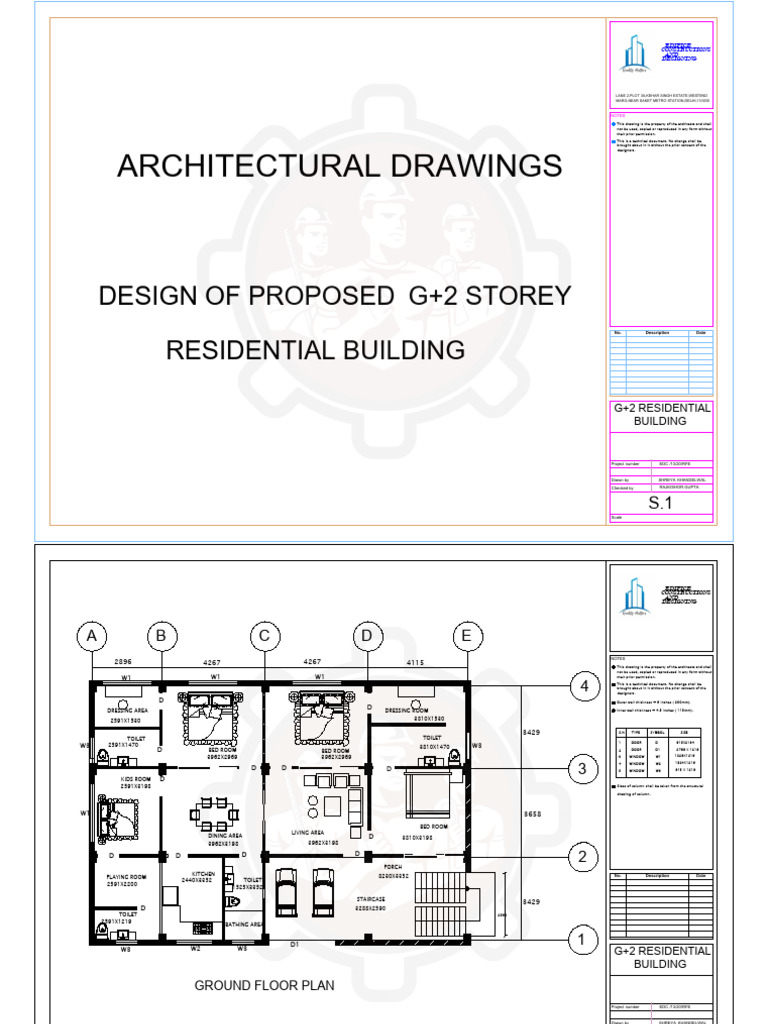 g+2 Resedential Building Plan | PDF | Building Engineering | Civil ...