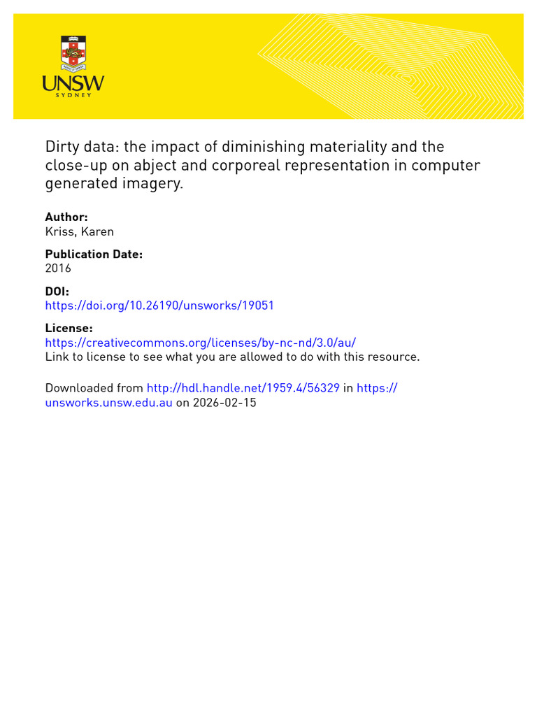 Public Version | PDF | Computer Generated Imagery | Thesis