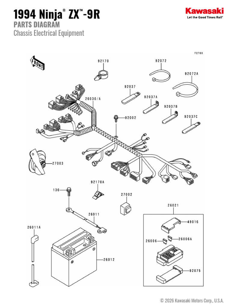 1994 Ninja® ZX™-9R Chassis Electrical Equipment | PDF