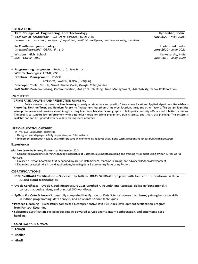 Shiv Javascript Resume | PDF | Machine Learning | Data Science
