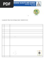 Golden Arrow Badge Registration 2025 | PDF | Scouting