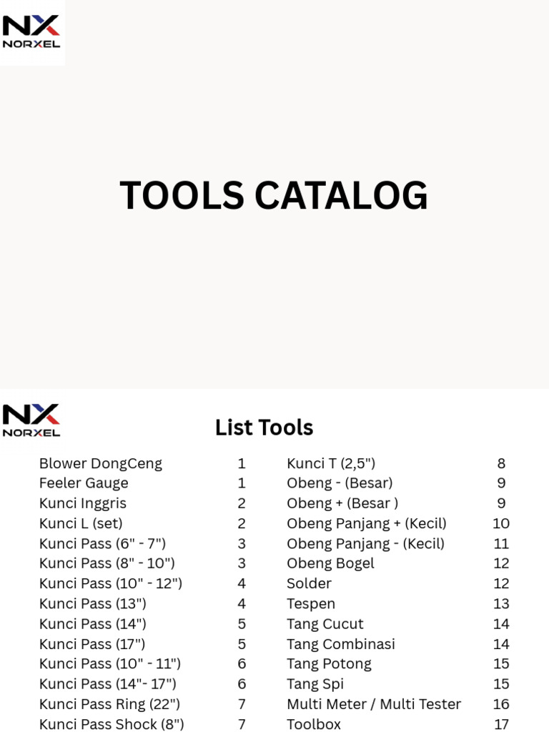 Tools Catalog | PDF