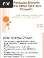 Download Renewable Energy PPT by Prashant Verma SN100616443 doc pdf