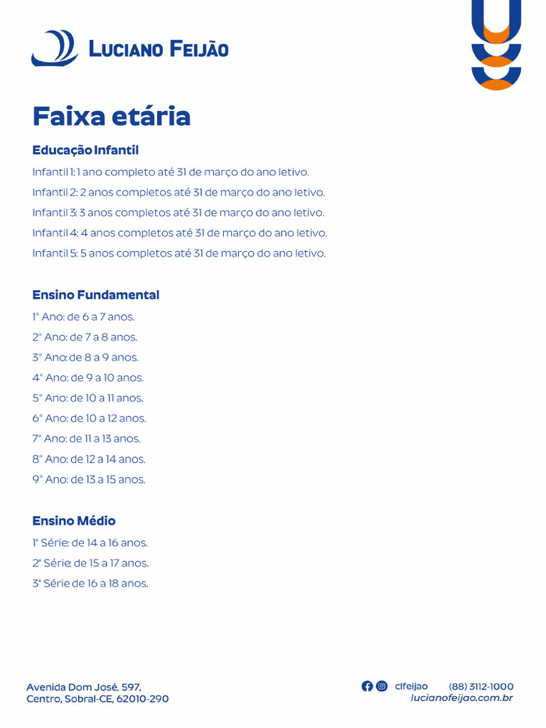 CLF Faixa Etaria | PDF
