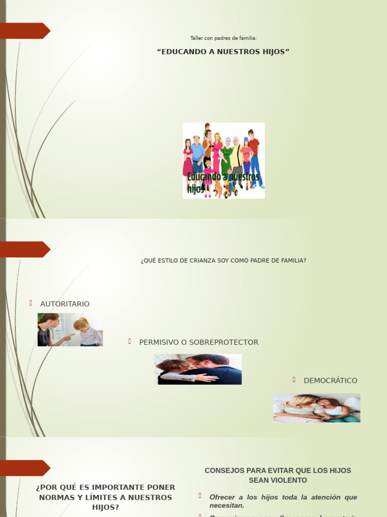 Taller Con Padres de Familia | PDF | Las emociones | Sicología