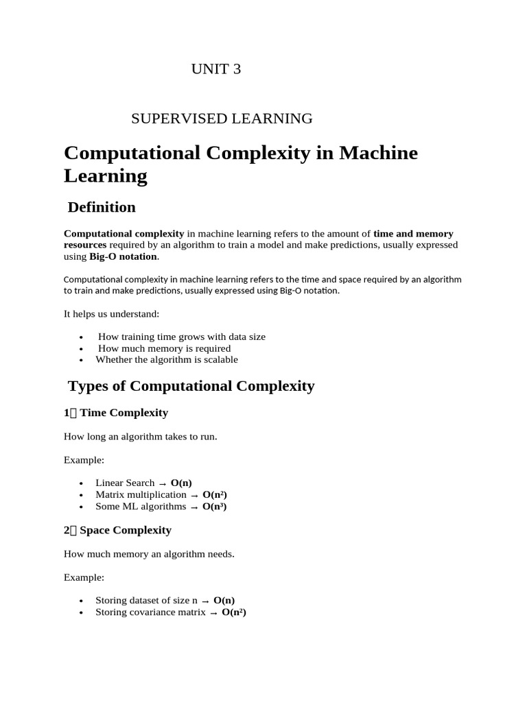 UNIT 3 Supervised Learning | PDF
