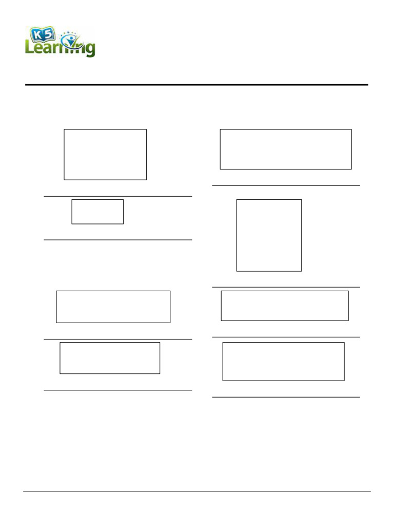 Grade 5 Geometry Rectangles Area Perimeter Metric A | PDF