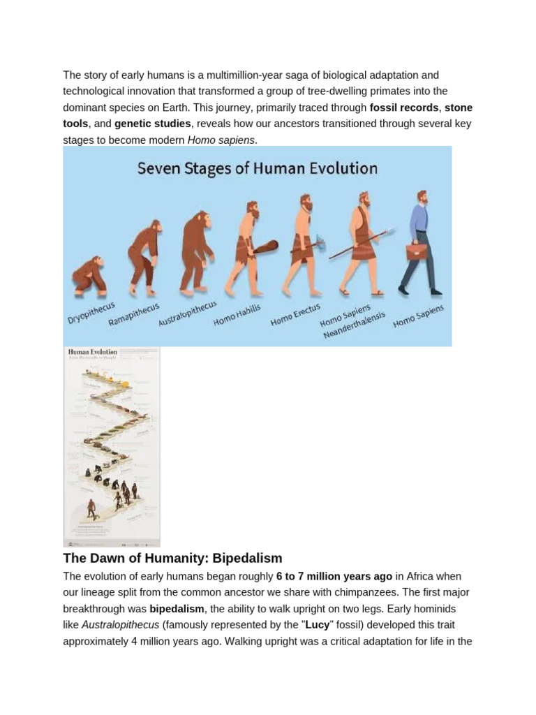 The Story of Early Humans Is A Multimillion | PDF | Homo | Human