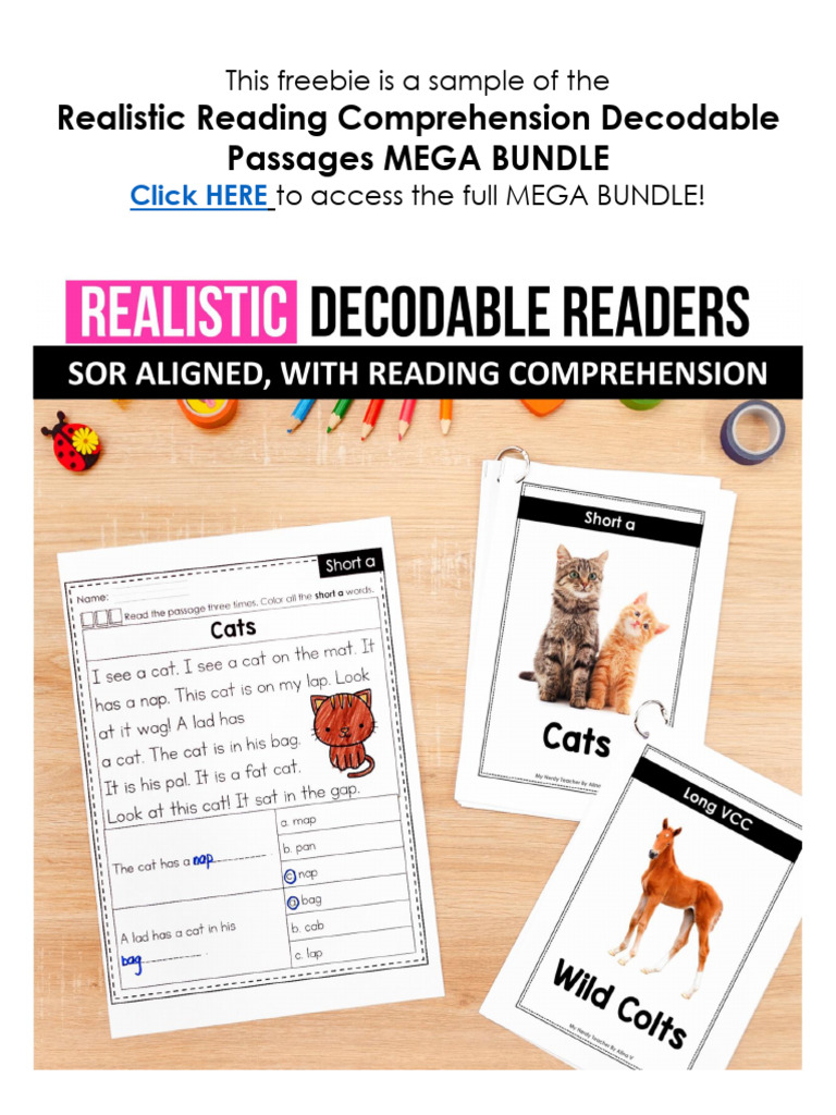 Realistic Reading Comprehension - Printable Mini Books | PDF | Writing ...