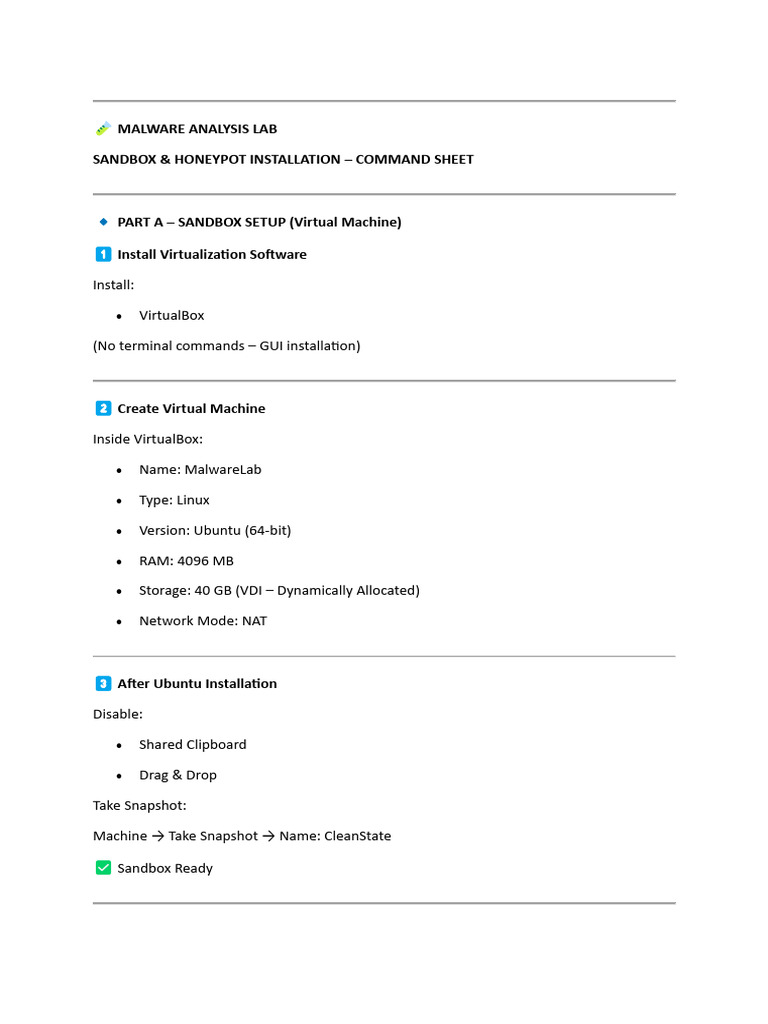 Comnad Sheet For Lab | PDF