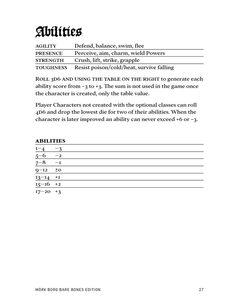 Character Creation With Classes | PDF
