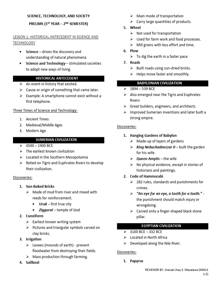 BSMT Science Technology and Society (Lesson 1-2) | PDF | Heliocentrism ...