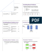 Correlating (Global) Branch Predictors Correlating Branch Predictors