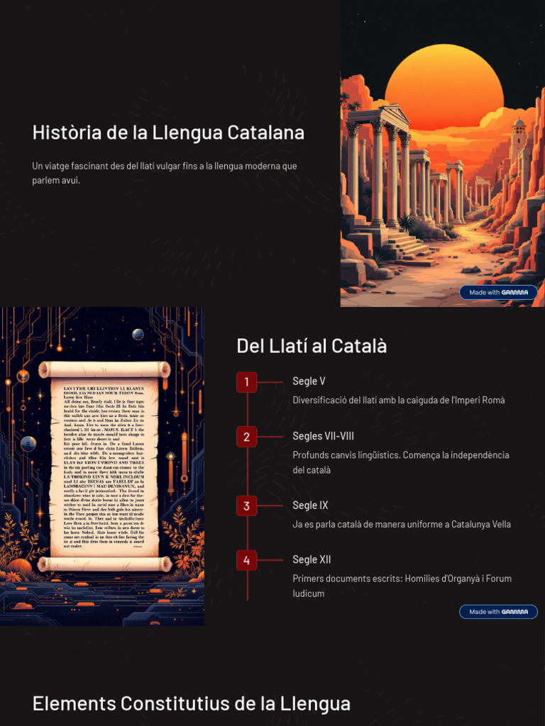 Historia de La Llengua Catalana | PDF