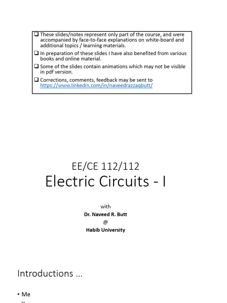 Lec1 CircuitsI Intro NRB | PDF | Heat Transfer | Heat