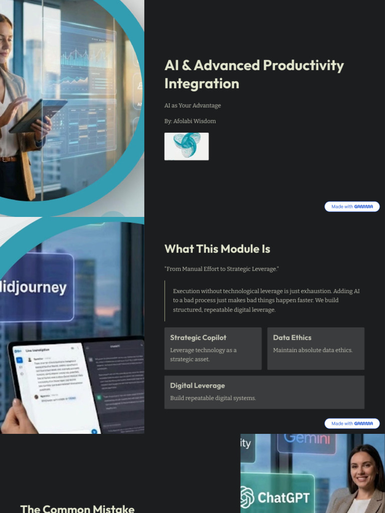AI and Advanced Productivity Integration | PDF | Artificial ...