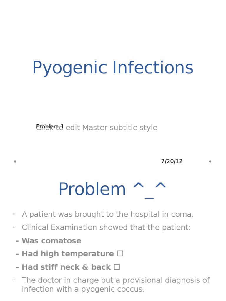 Pyogenic Meningitis Diagnosis & Treatment | PDF | Cerebrospinal Fluid ...
