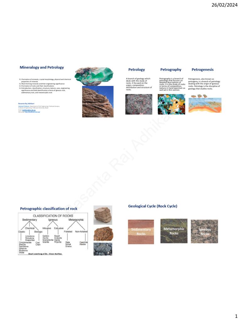 Chapter 3.2 Rock Classification | PDF | Rock (Geology) | Igneous Rock