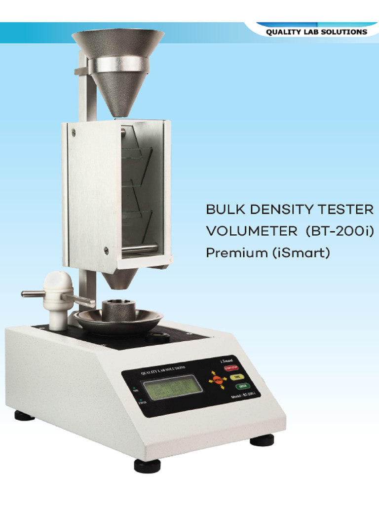 Quality Lab Bulk Density Tester | PDF