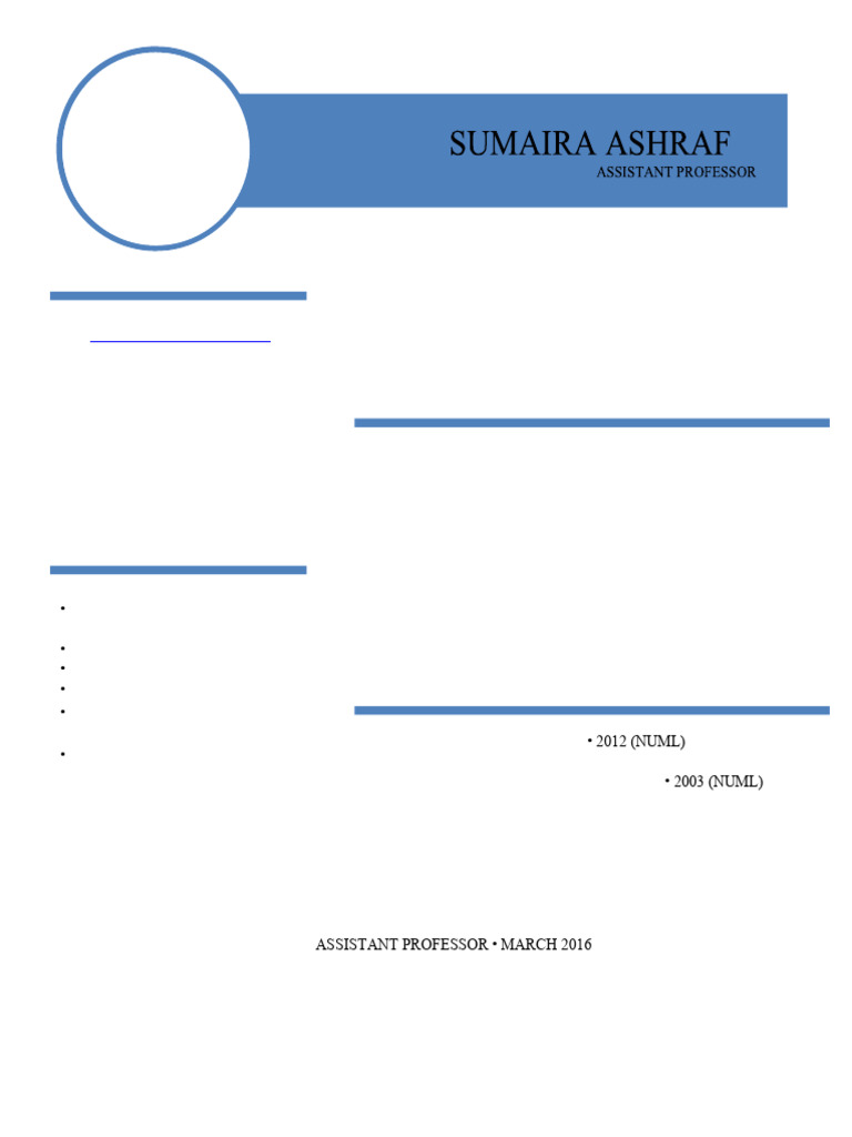 1727617827CV of Ms. Sumaira Ashraf | PDF