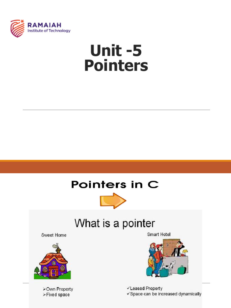 FOC Unit 5 (Pointers) Slides | PDF | Pointer (Computer Programming ...