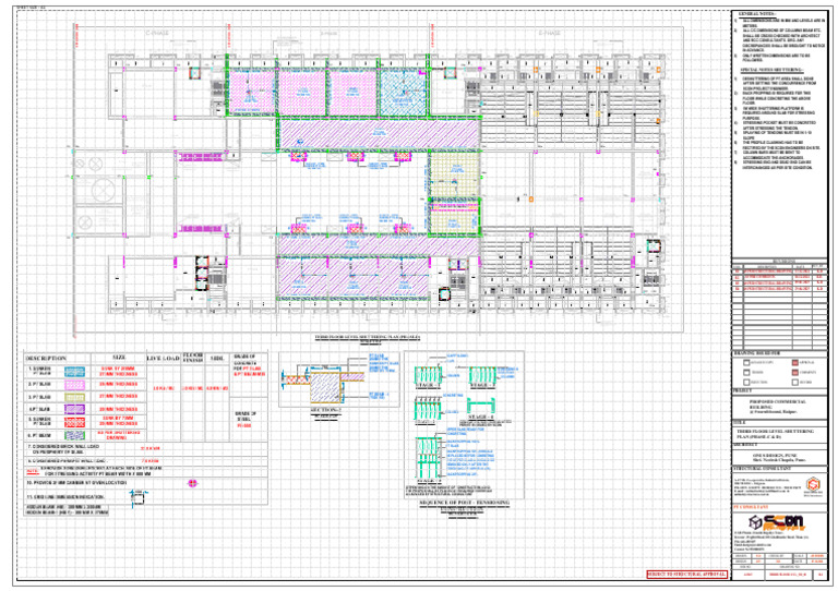 (Phase-D) A2365 - A1 - Third Floor Level Shuttering Plan | PDF | Signal ...