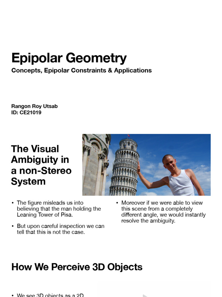 Epipolar Geometry | PDF
