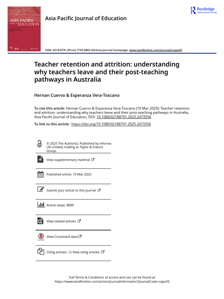 Teacher Retention and Attrition: Understanding Why Teachers Leave and ...