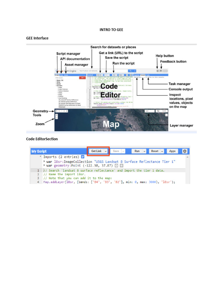 Intro To Gee GEE Interface | PDF