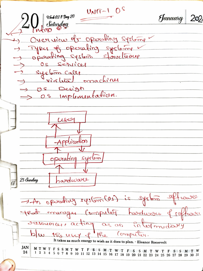 Os Unit-1 Running Notes (2) | PDF