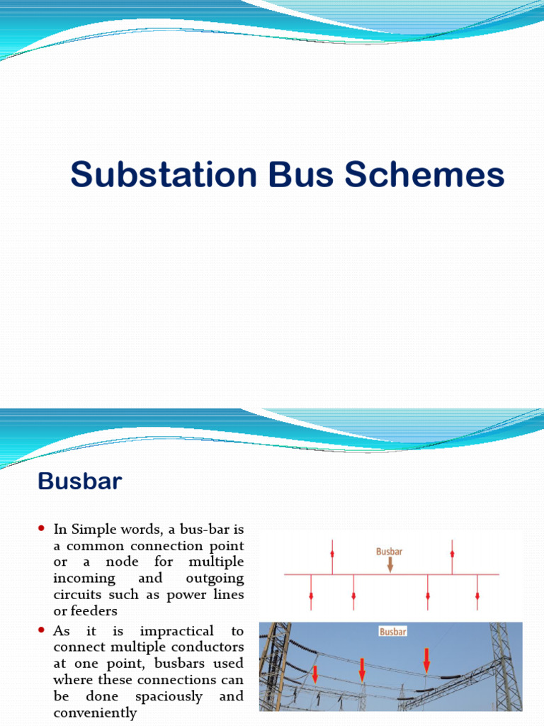 Substation Bus Schemes | PDF | Manufactured Goods | Electromagnetism