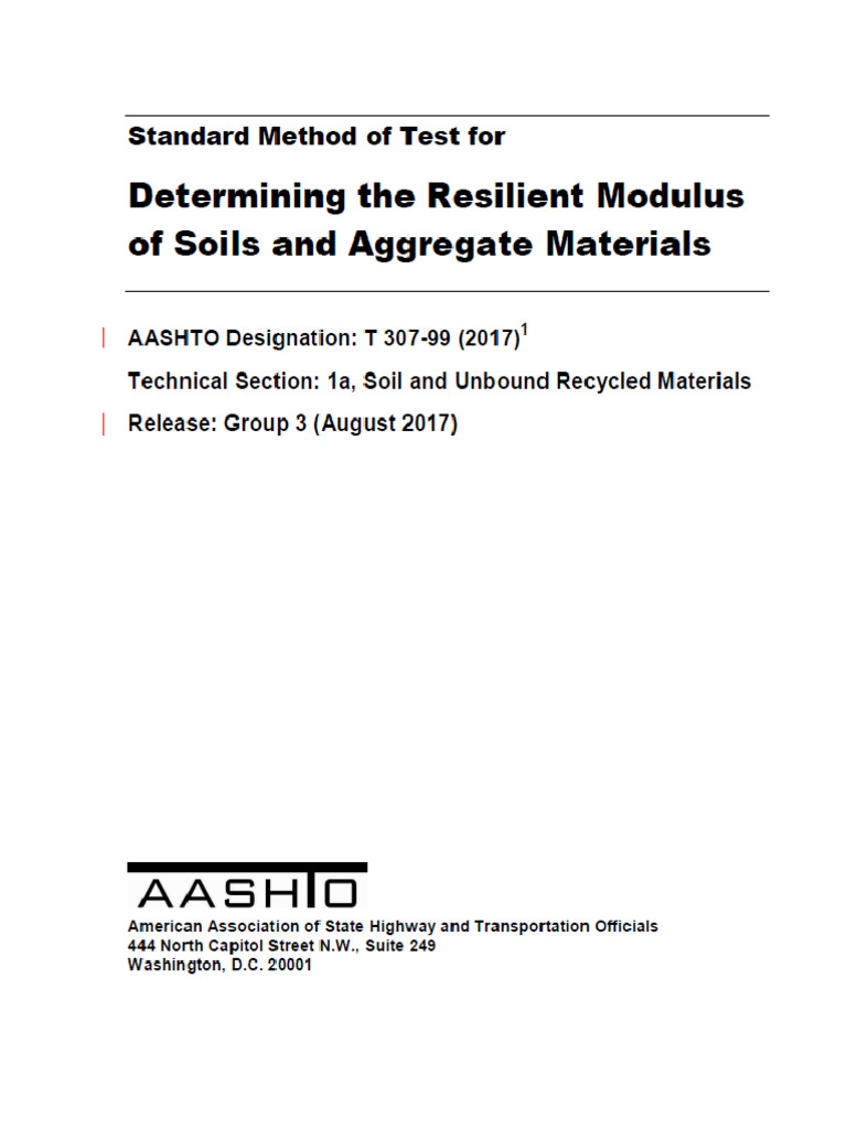 Aashto T307-17 | PDF