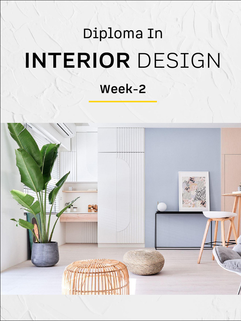 E-Work Book Diploma Interior Design Week-2 | PDF