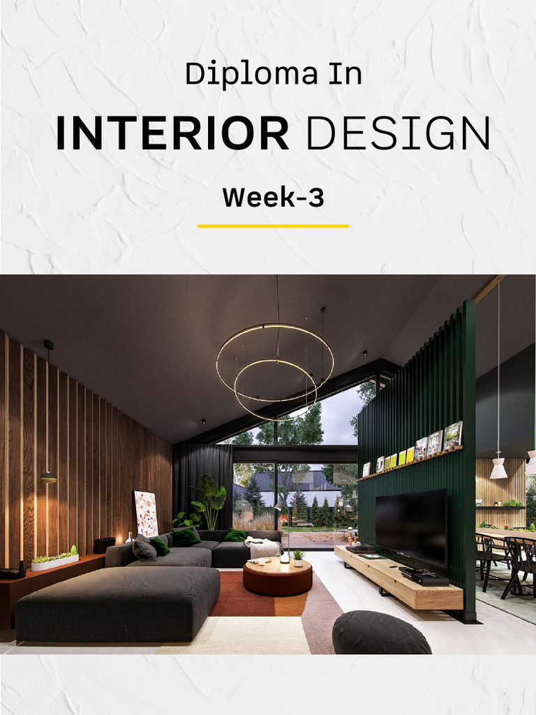 E-Work Book Diploma Interior Design Week-3 | PDF
