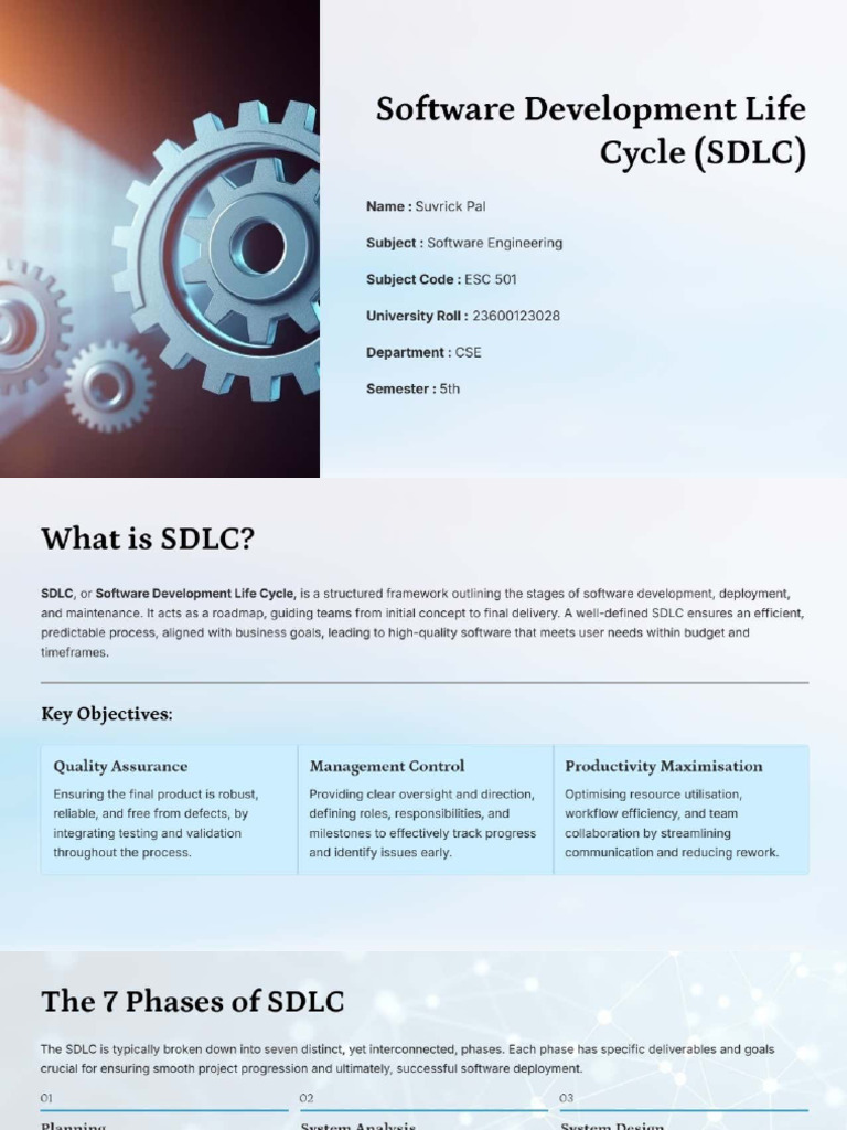 SDLC Presentation | PDF