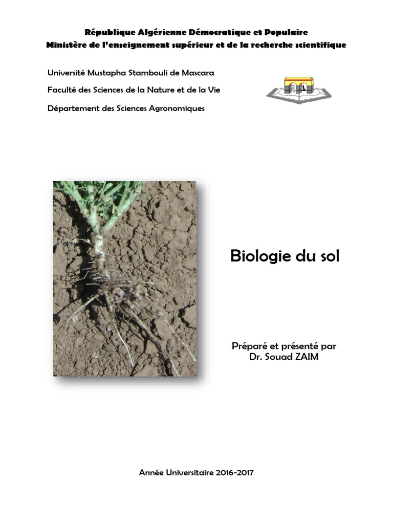 Polycopié de Zaim | PDF | Sol (pédologie) | Science du sol