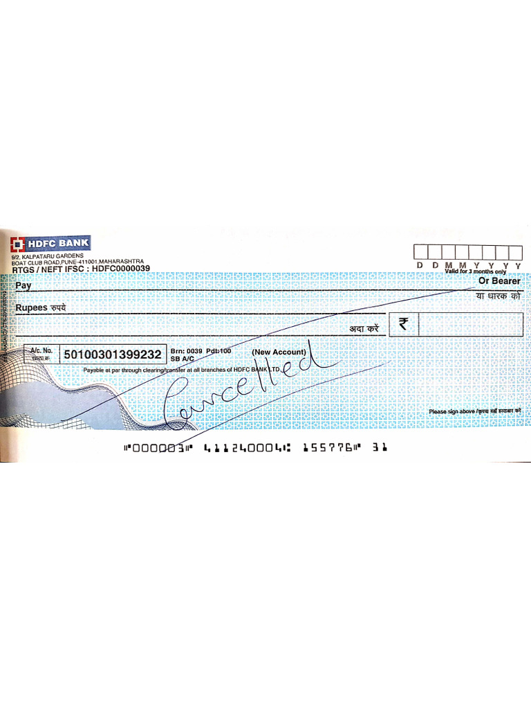 Canceled Check | PDF
