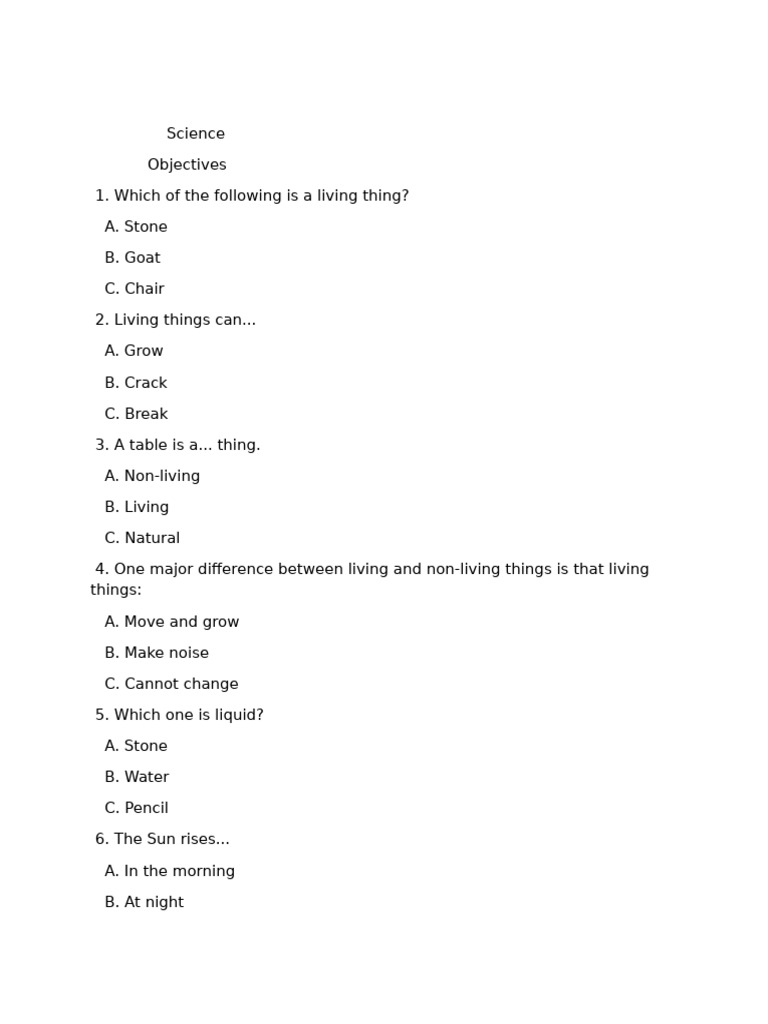 Basic 1 Science | PDF