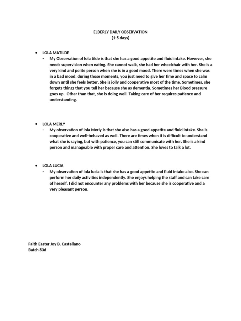 Dayen Daily Observation | PDF
