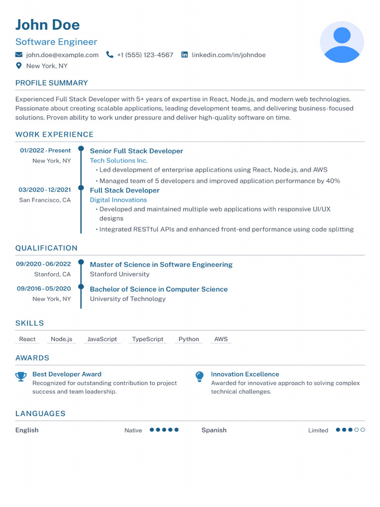 John Doe Resume | PDF