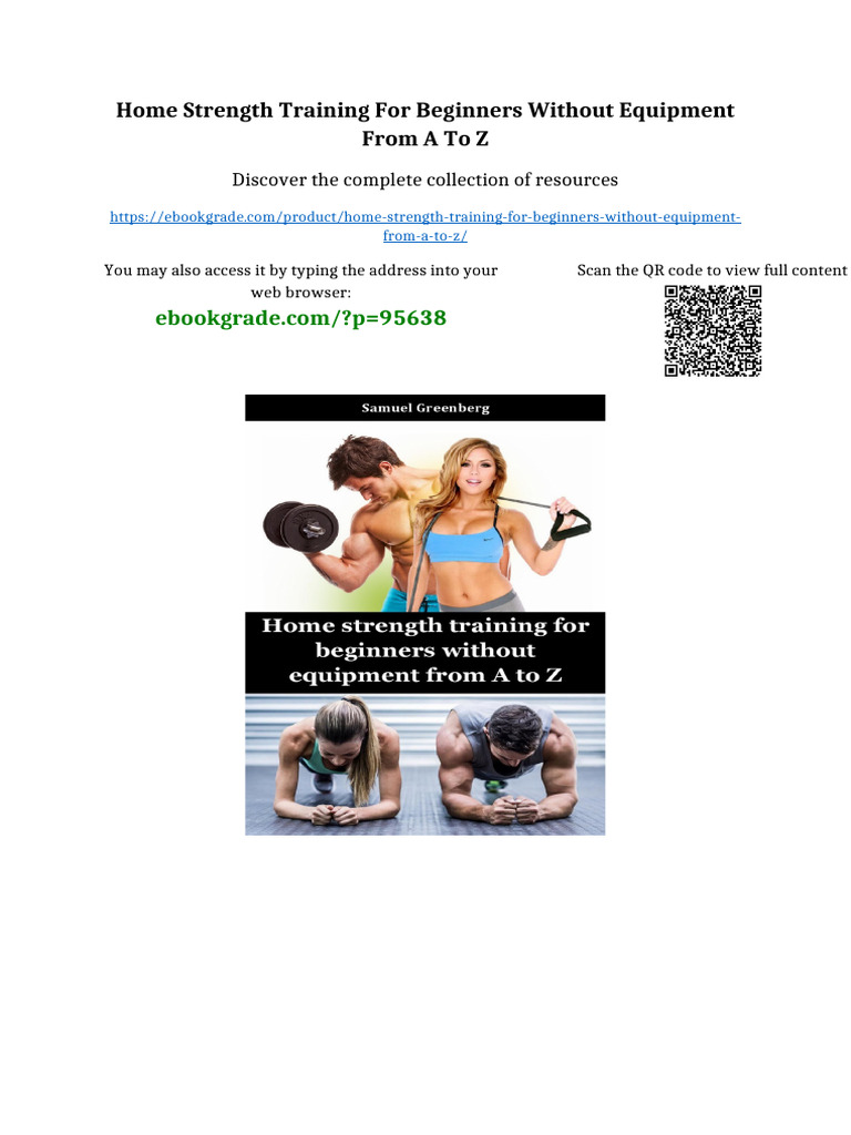 Home strength training for beginners without equipment from A to Z ...