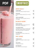 Tropical Smoothie Cafe Approved Handout Menu | PDF | Bacon | Coleslaw