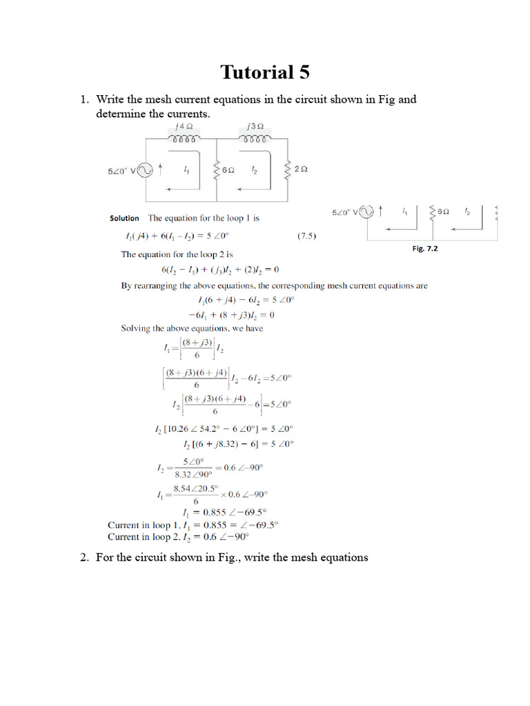 Tutorial 5 Solution | PDF