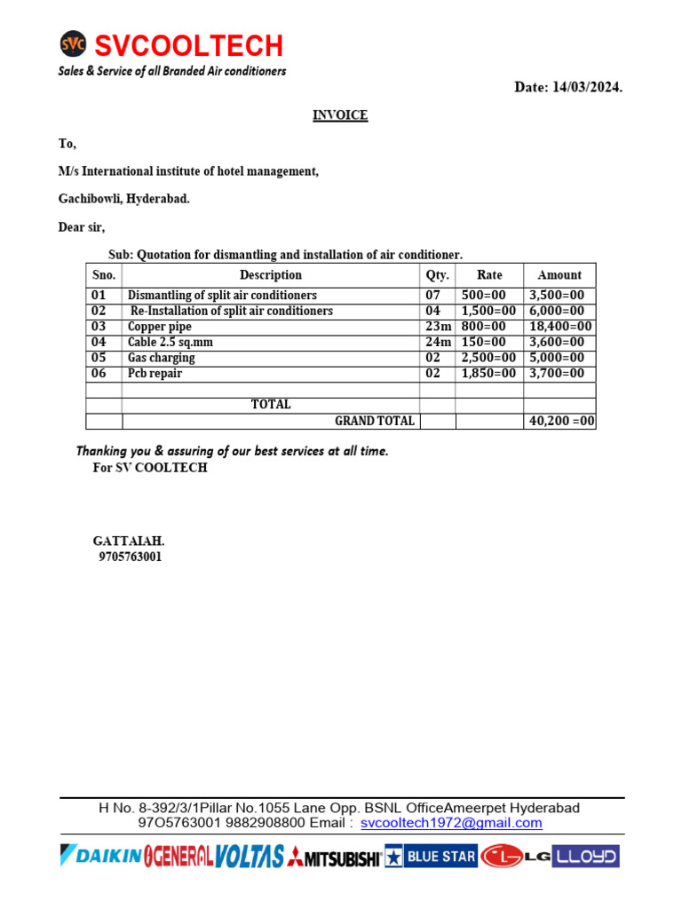 40200 Ac Bill | PDF