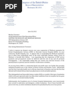 Congresswoman Sheila Jackson Lee's June 18 Letter to CMS 