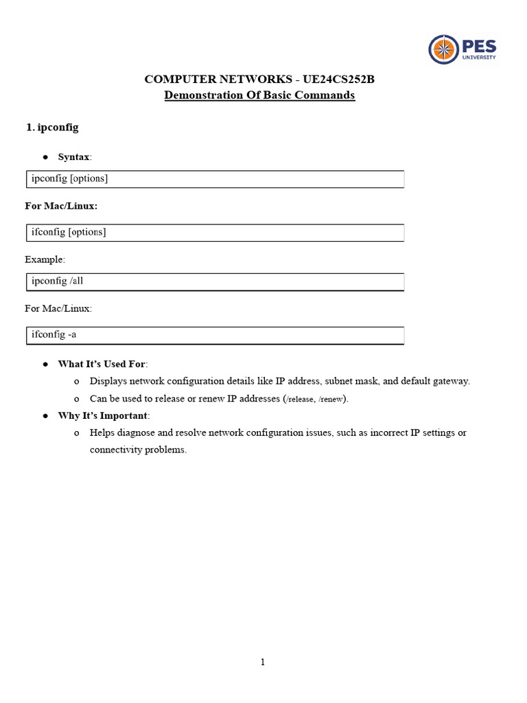 Lab 0 - Demo of Basic Commands | PDF | Computer Network | Domain Name ...