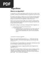 Algorithms: What Is An Algorithm?