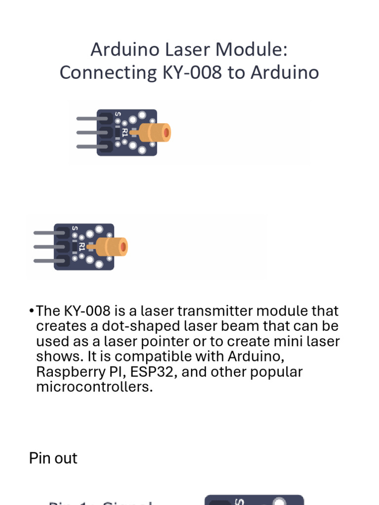 Arduino Laser Module Temperature Sensor Magic Light Cup Module | PDF ...