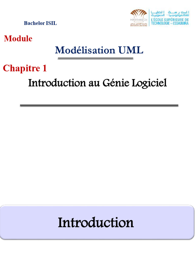 Chapitre 1 - Modélisation UML | PDF | Développement de logiciel | Test ...