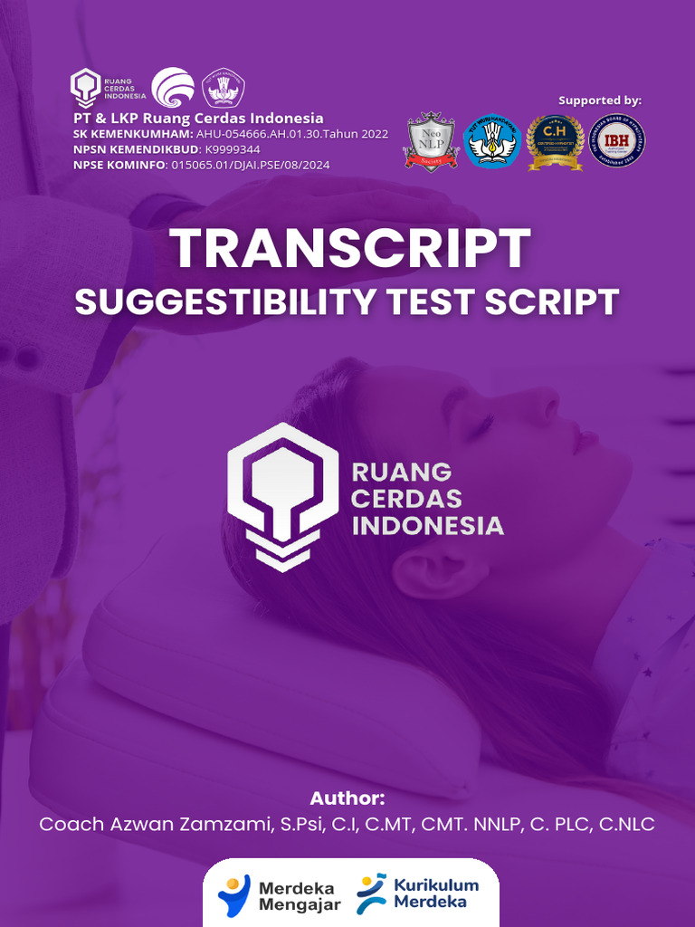 Transkrip Suggestibility Test | PDF